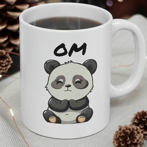 Om Coffee Mug, Yoga Ceramic Coffee Mug, Well-Being Gift, Yoga Gifts, Om Mug, Oms, Om, Om Shanti Om