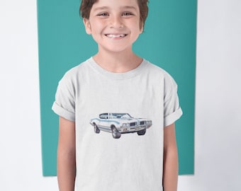 442 t-shirt child-size , oldsmobile 442, 442 tee shirt, muscle car, classic car, vintage, cutlass, oldsmobile t-shirt, car lover gift