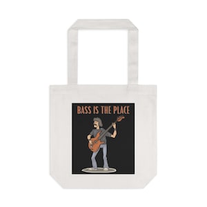 Tote Bag for Bass Player, Bass Player Tote Bag, Gift for Bassist, Tote bag for bassist, Gift for Bass guitar Teacher, Bass Monster Tote Bag
