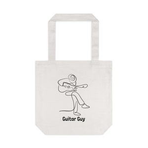 Tote Bag for Guitar Player, Guitar Player Tote Bag, Gift for Guitarist, Tote bag for musician, Gift for Guitar Teacher, musician gift