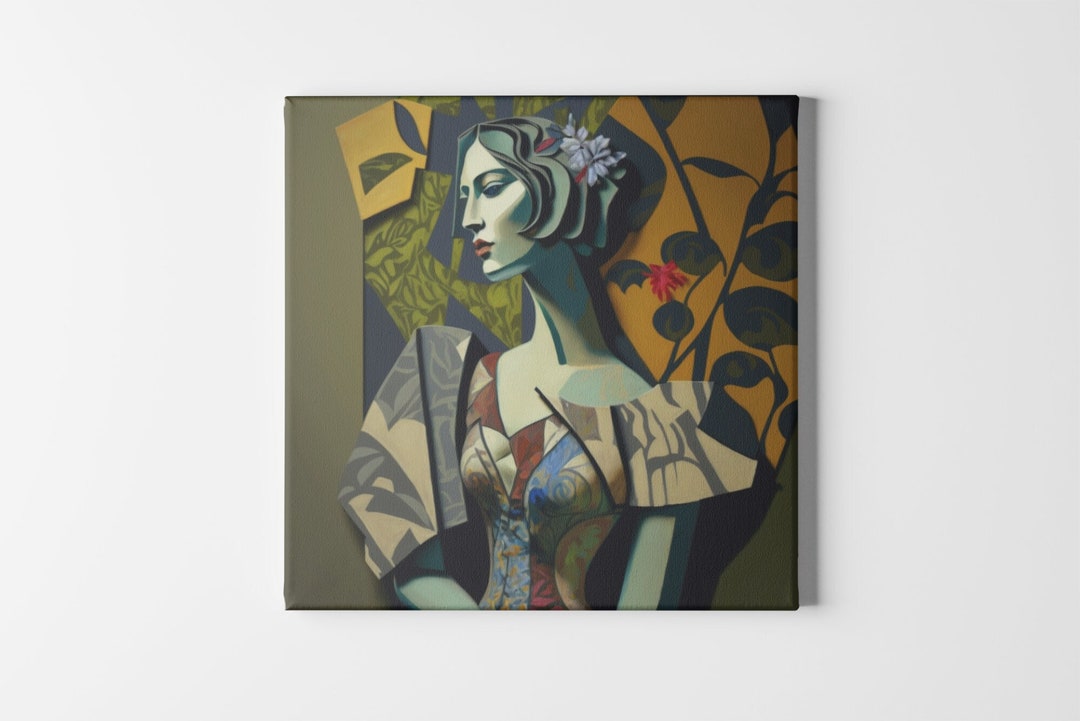 Vibrant 3D Style Abstract Cubism Digital Art Downloadable Printable ...