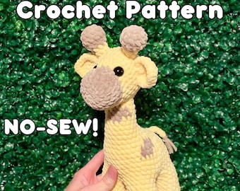大人も着やすいシンプルファッション NO-SEW Crochet Pattern: Gigi the Giraffe (english) - Etsy 邦楽