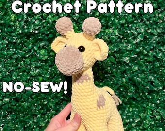 NO-SEW crochet pattern: Gigi the Giraffe