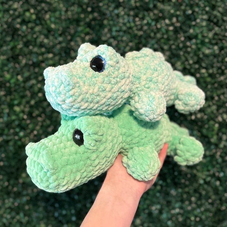 Modèle au crochet SANS COUTURE : Chompers the Crocodile/Alligator image 4