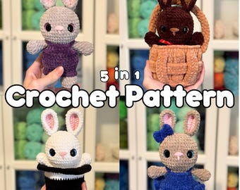 Low-Sew Crochet Pattern: Bella the Bunny (English)