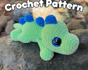 Crochet pattern: Doodles the Dinosaur (English)