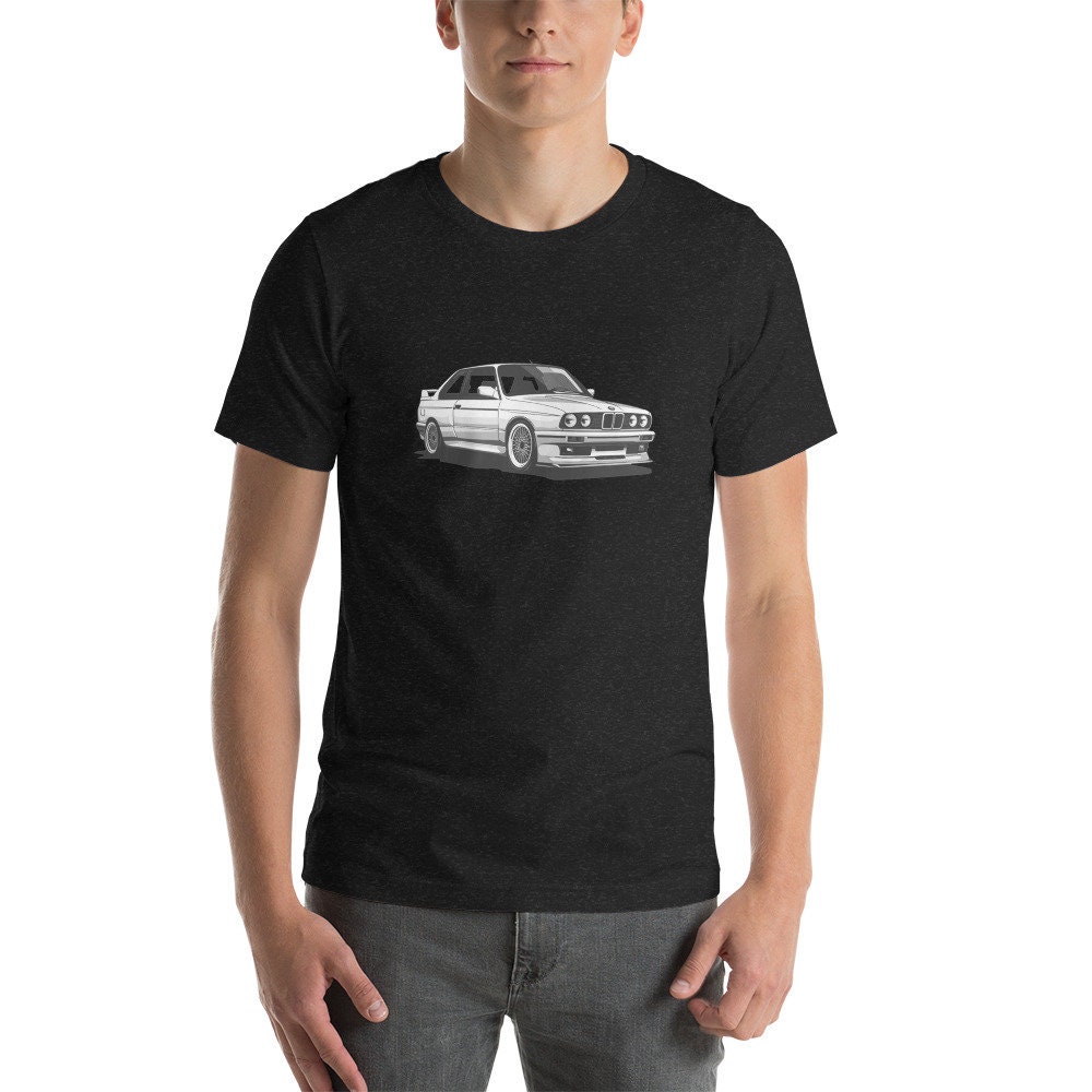 T-shirt Homme BMW Série 3 - Blanc Manches Courtes - Taille UK L (Asiatique XL) - Neuf Avec étiquettes