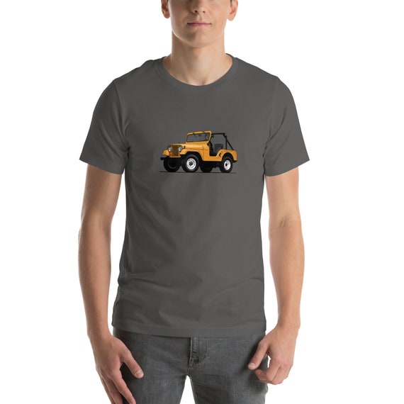 Yellow CJ 5 Graphic T shirt Automotive Enthusiast Apparel Gift for Him Etsy