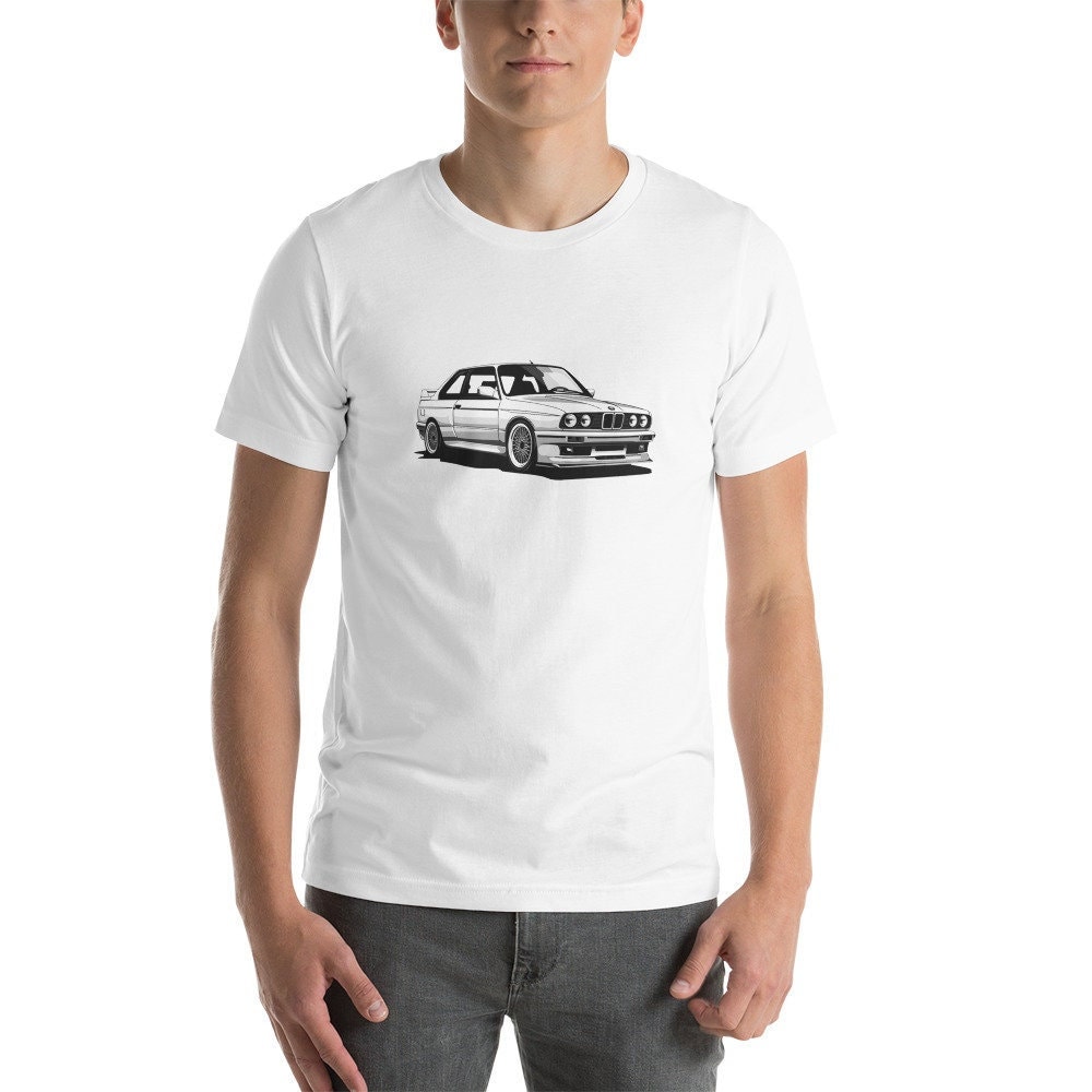BMW E30 M3 Graphic Shirt - Classic Car Enthusiast Tee - Automotive Artistry - Iconic Design