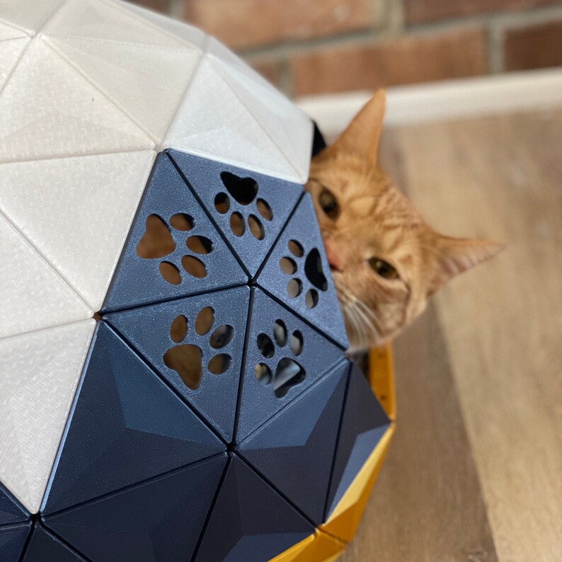 Cat House 3d Print cat Dome Cat Cave Pet Sleeping House Etsy