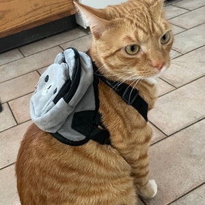 Pet Backpack Harness ,Backpack for Cats, Adjustable Bag Vest For Small Cats and Dogs, Gifts for Cats, Cat Lover