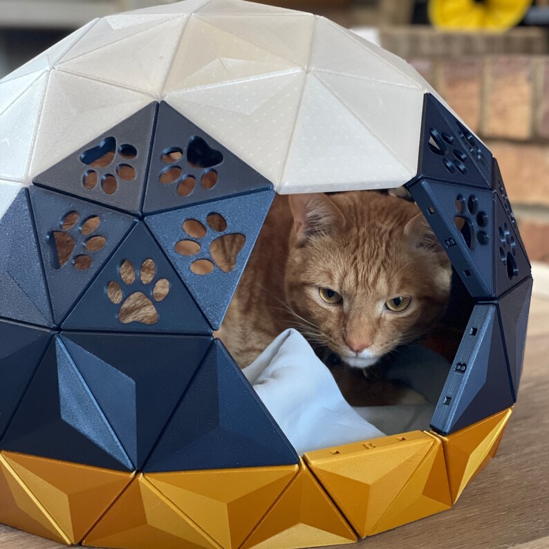 Cat House 3d Print cat Dome Cat Cave Pet Sleeping House Etsy