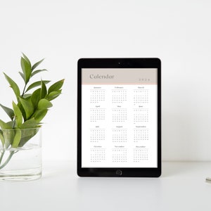 Printable Calendar 2024 Letter A4 A5 Calendar Page - Etsy