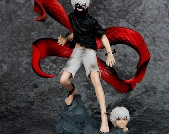 Kaneki Ken Statue | Tokyo Ghoul Anime Figur Geschenk | Ken Kaneki Ghoul Kagune Collector Edition | PVC-Modell Manga Otaku Dekor