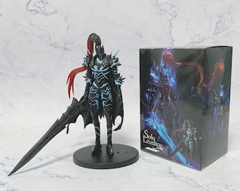 Igris Solo Leveling Action Figure, Blood-Red Igris Statue, 21cm Shadow Soldier Knight Figurine, Manhwa Anime Collectible, Gift for Fans