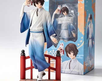 Bungou Stray Dogs Osamu Dazai Anime Figure Kimono Ver, Japanese Style Dazai Osamu Statue Desk Decor Collectible Anime Fan Gift for Him