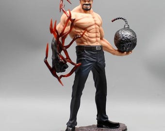 One Piece Monkey D Garp Figure 26cm, Young Garp Black Hair GK Statue, Anime Collectible Model, Gamer Room Decor, Gift for One Piece Fans