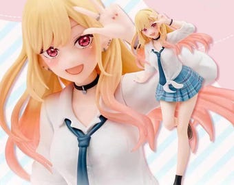 Marin Kitagawa Figure My Dress-Up Darling Anime Action Figure PVC Statue Collectible Model Toy Waifu Desk Decor Otaku Gift Anime Girl 18cm