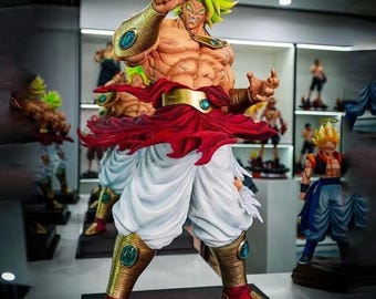 Broly Super Saiyan Figure Dragon Ball Z - 12" Anime Collectible Statue - Legendary Saiyan DBZ Gift, Gaming Room Decor, Detailed Sculpture