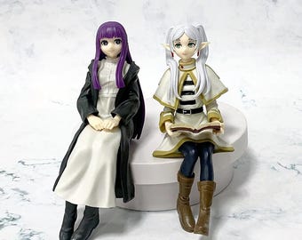 Frieren Figure, Fern Anime Statue, Noodle Stopper, Beyond Journeys End, Sitting Anime Girl Desk Decor, Manga Collectible, Otaku Gift Idea