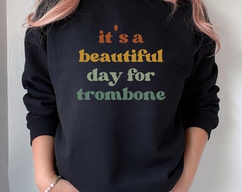Trombone Shirt, Musician Gift, Musical Instrument, Brass Instrument, Marching band shirts, Marching band Shirt, Music Teacher Shirt
