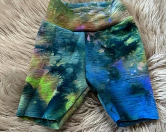 Hand Dyed Organic Wool Shorts | Kids Grow-With-Me Clothing (0-6m) | One Of A Kind