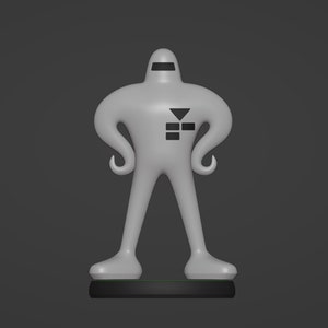 EarthBound/ Mother 2 inspired Starman custom DIGITAL 3D print file (5 in)