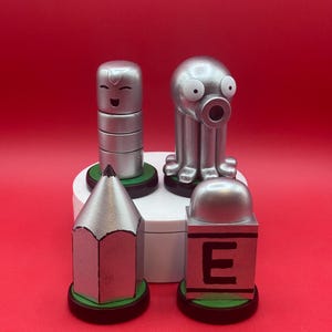 EarthBound/ Mother 2 inspired Pencil/ Eraser Statue custom resin 3D print Nintendo (4 in)