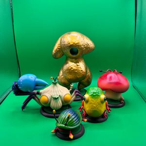 Pikmin inspired Creatures vol. 2 custom made resin print 3d figure collectible Nintendo