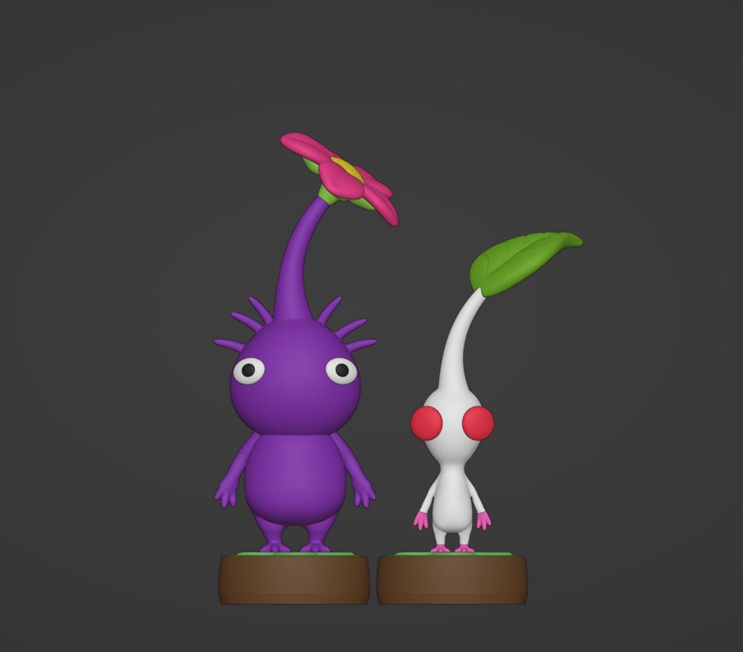 Pikmin Inspired Purple/ White Bundle Set DIGITAL Custom Made STL File ...