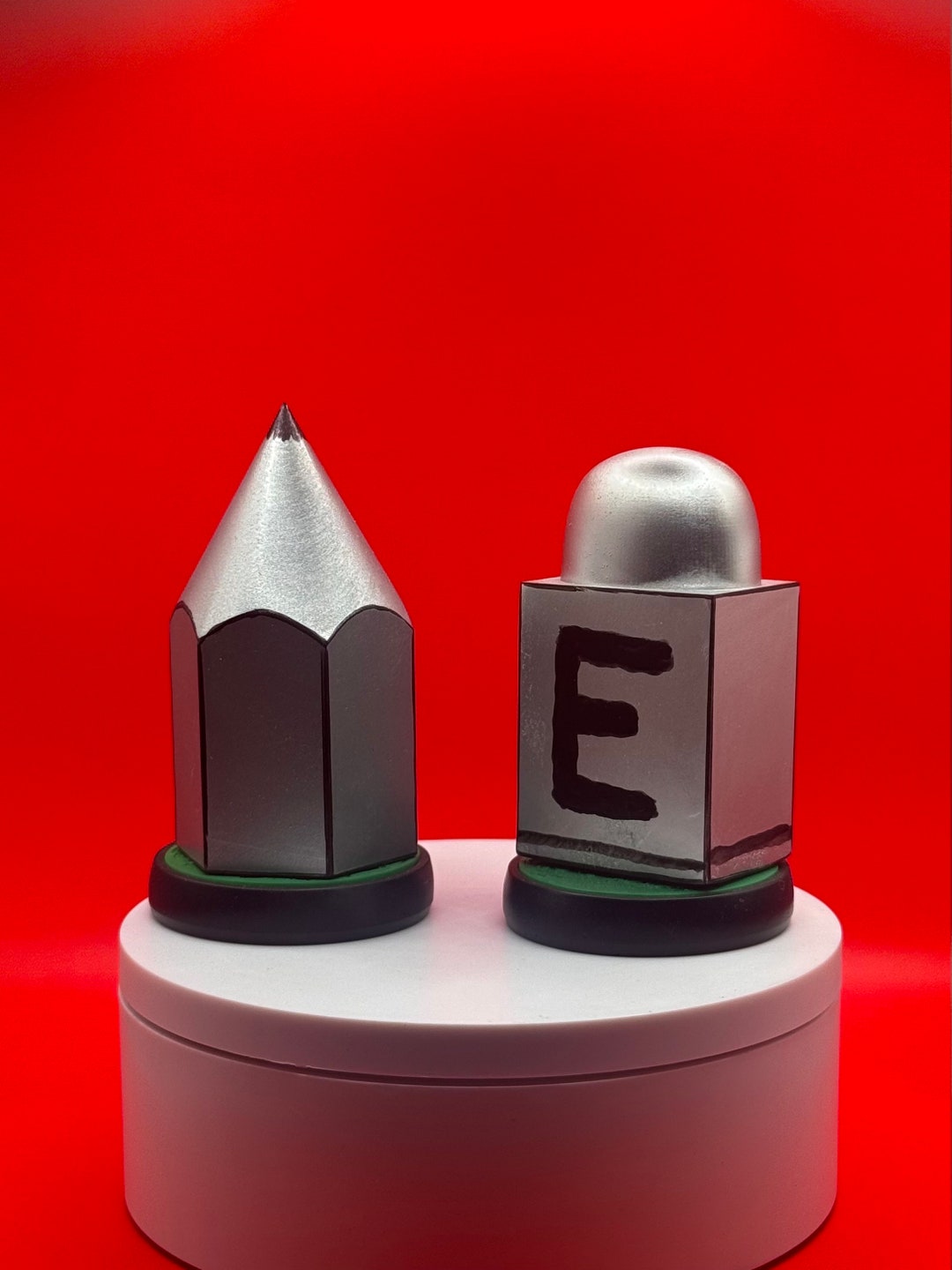 Earthbound/ Mother 2 Inspired Pencil/ Eraser Statue Custom Resin 3D