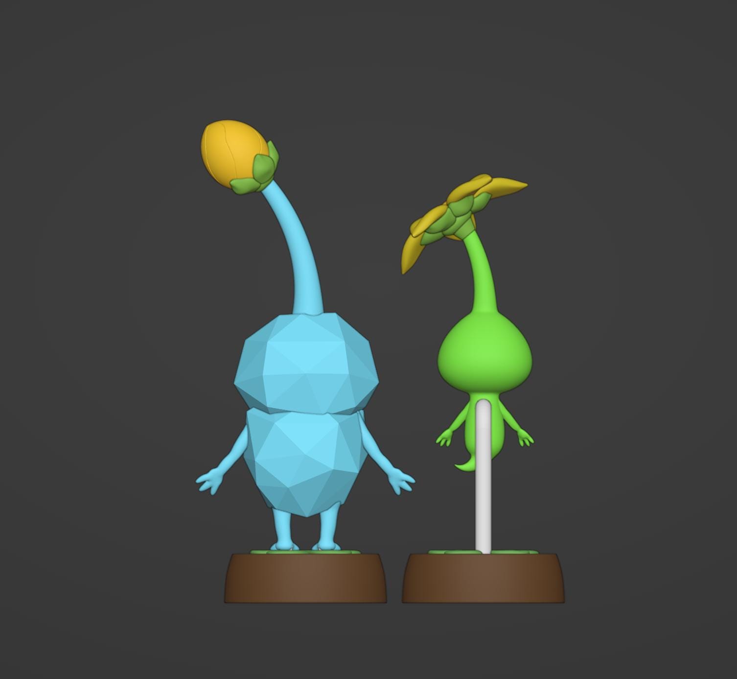 Pikmin Inpsired Pikmin (ice+glow) DIGITAL 3D Model STL File Download - Etsy