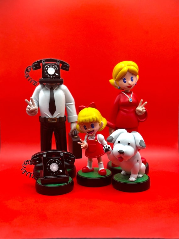 Earthbound/ Mother 2 Inspired Ness Family Custom Made Resin Print