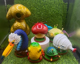 Pikmin Inspired Creatures Custom Made Resin Print 3d Figure