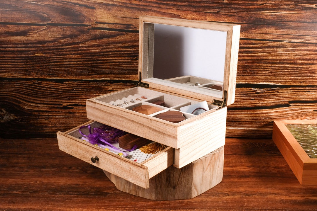 Personalized Jewelry Box Women's Jewelry Box Organizer 2 Etsy
