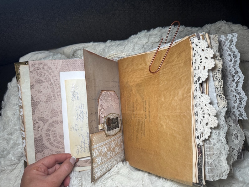 Handmade Vintage Junk Journal, Memory Book, Creative Journal, Keepsake ...