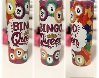 Bingo, Bingo cup, Bingo tumbler, Bingo gift, Bingo Queen