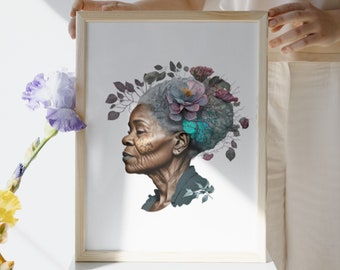 Dementia Awareness Digital Print: Embrace Neurodegenerative Diseases, Including Parkinson's, and Raise Awareness with Inspiring Artwork