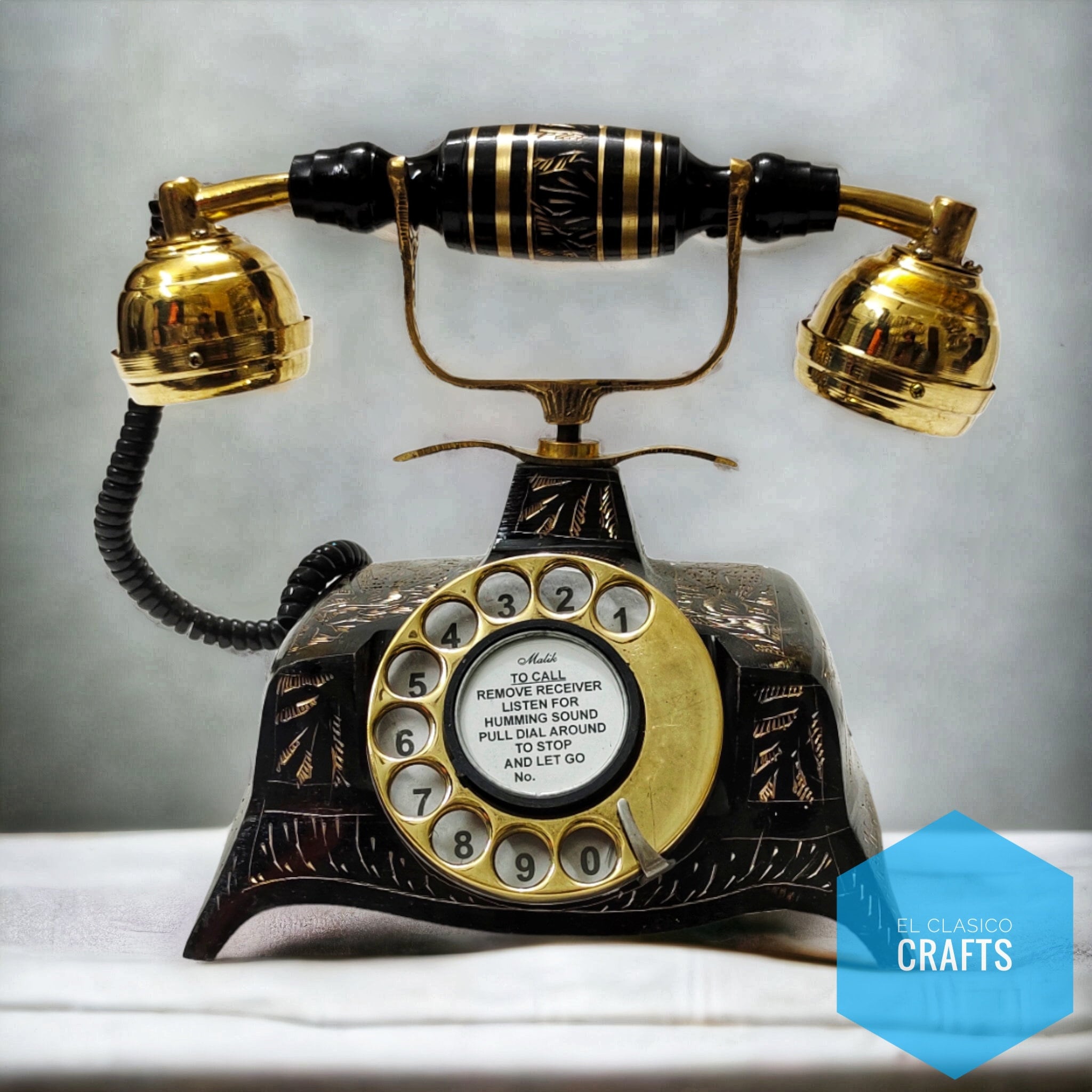 French Victorian Rotary Phone 