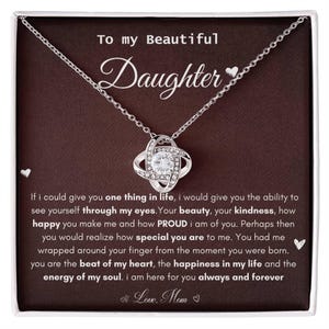 Weihnachtsgeschenke für meine Tochter Halskette, Mutter Tochter Schmuck Geschenke von Mama, Tochter Geburtstagsgeschenk von Mama, Halskette Geschenke von Mutter