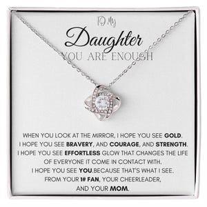 Weihnachtsgeschenke für meine Tochter Halskette, Mutter Tochter Schmuck Geschenke von Mama, Tochter Geburtstagsgeschenk von Mama, Halskette Geschenke von Mutter