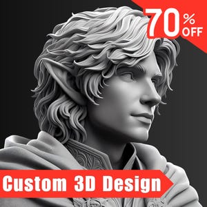 MODELLO 3D PERSONALIZZATO per la STAMPA 3D, scultura di personaggi per risorse di gioco per stampa 3D STL, modelli di anime e cartoni animati, figure, statue