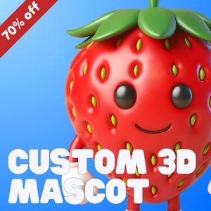 Konwersja 2D do 3D, Niestandardowy uroczy model 3D, Chibi 3D, Zwierzę 3D, Kreskówka 3D, Modelowanie i renderowanie postaci 3D, Blender, Rzeźbienie, Maskotka