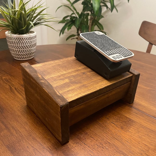 Handcrafted Pedalboard for 2 Pedals - Walnut Stain