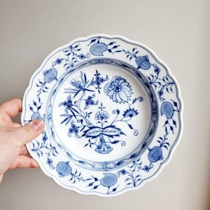 Meissen Blue Onion Deep Plate – 24 Cm / 9.4