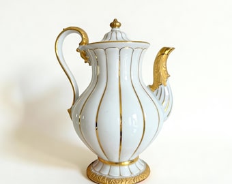 Meissen X-form Chocolate Pot – 1900s Antique Porcelain - Etsy