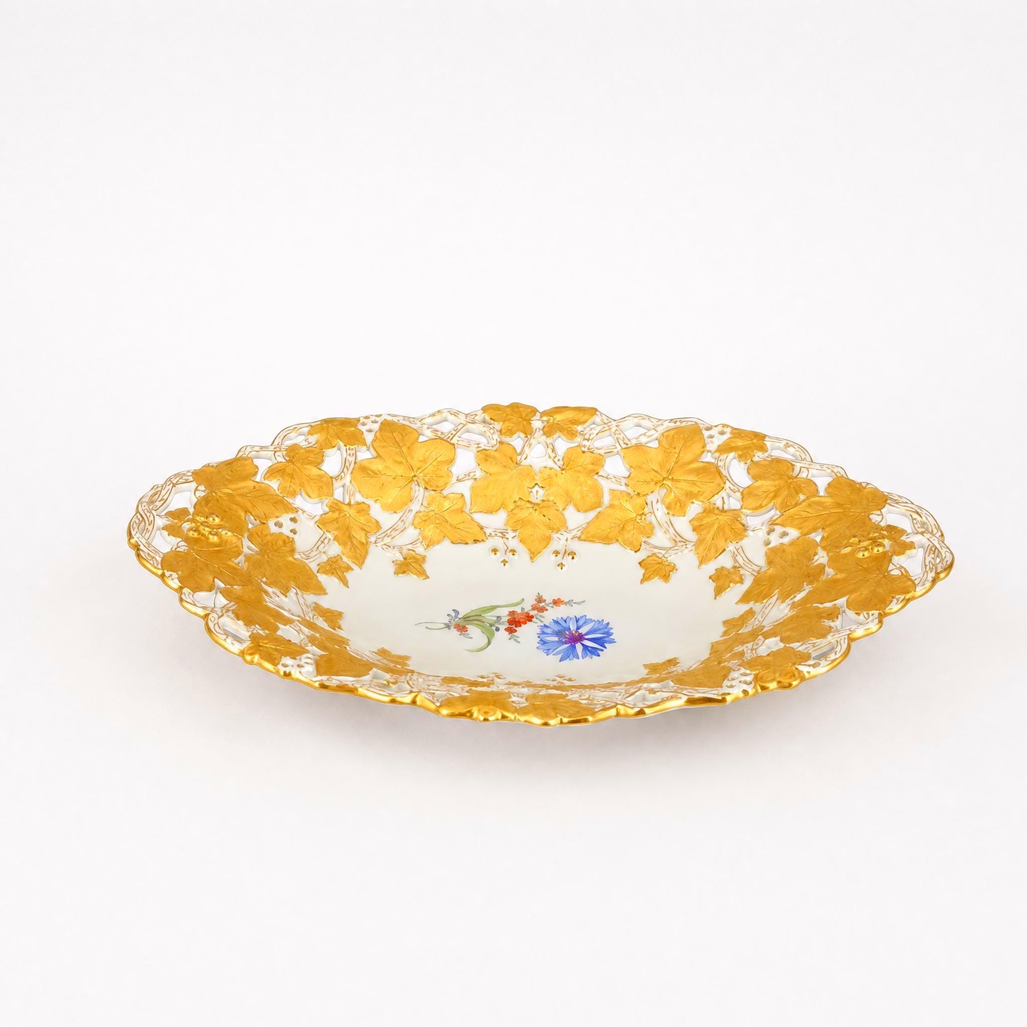 マイセン葡萄花柄バスケット マイセン葡萄花柄バスケット Meissen Basket - Etsy