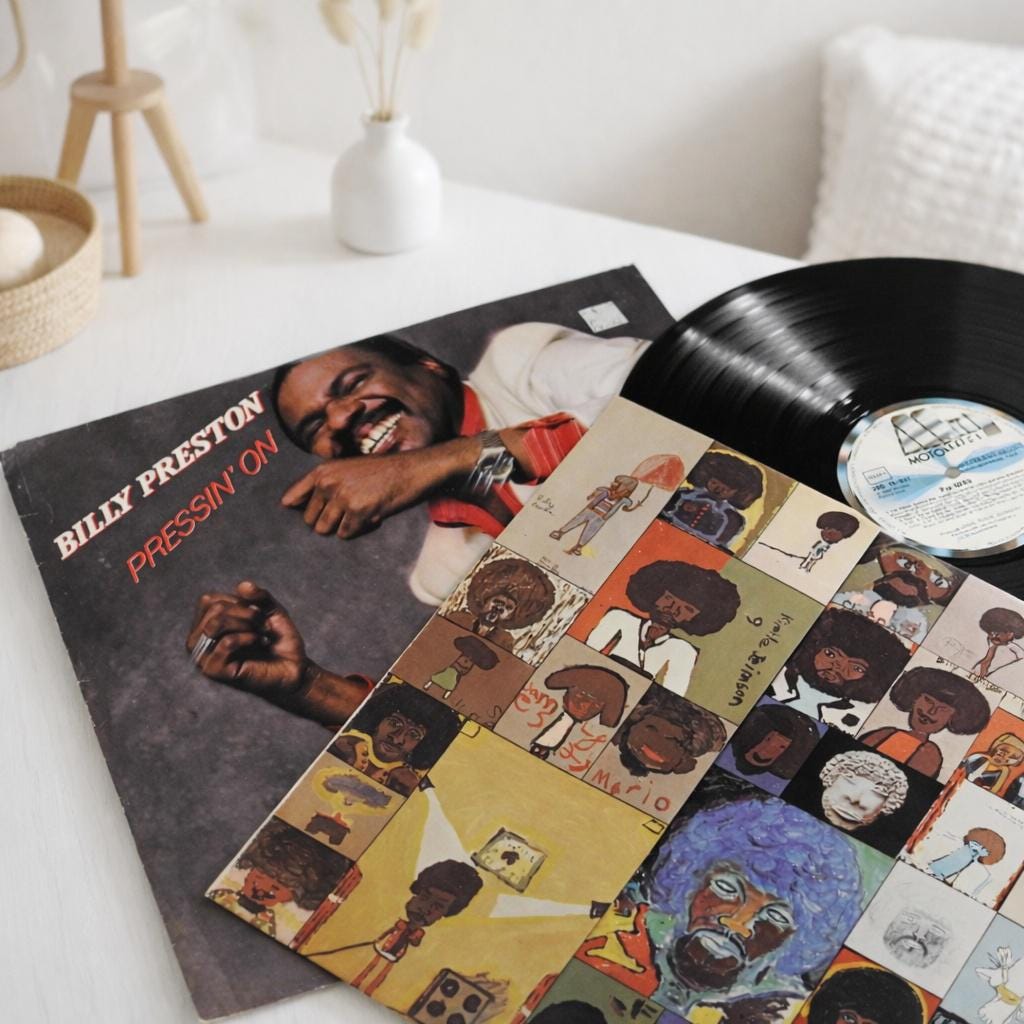 Vintage 1982 Vinyl Album Billy Preston Pressin' on Motown 260 15