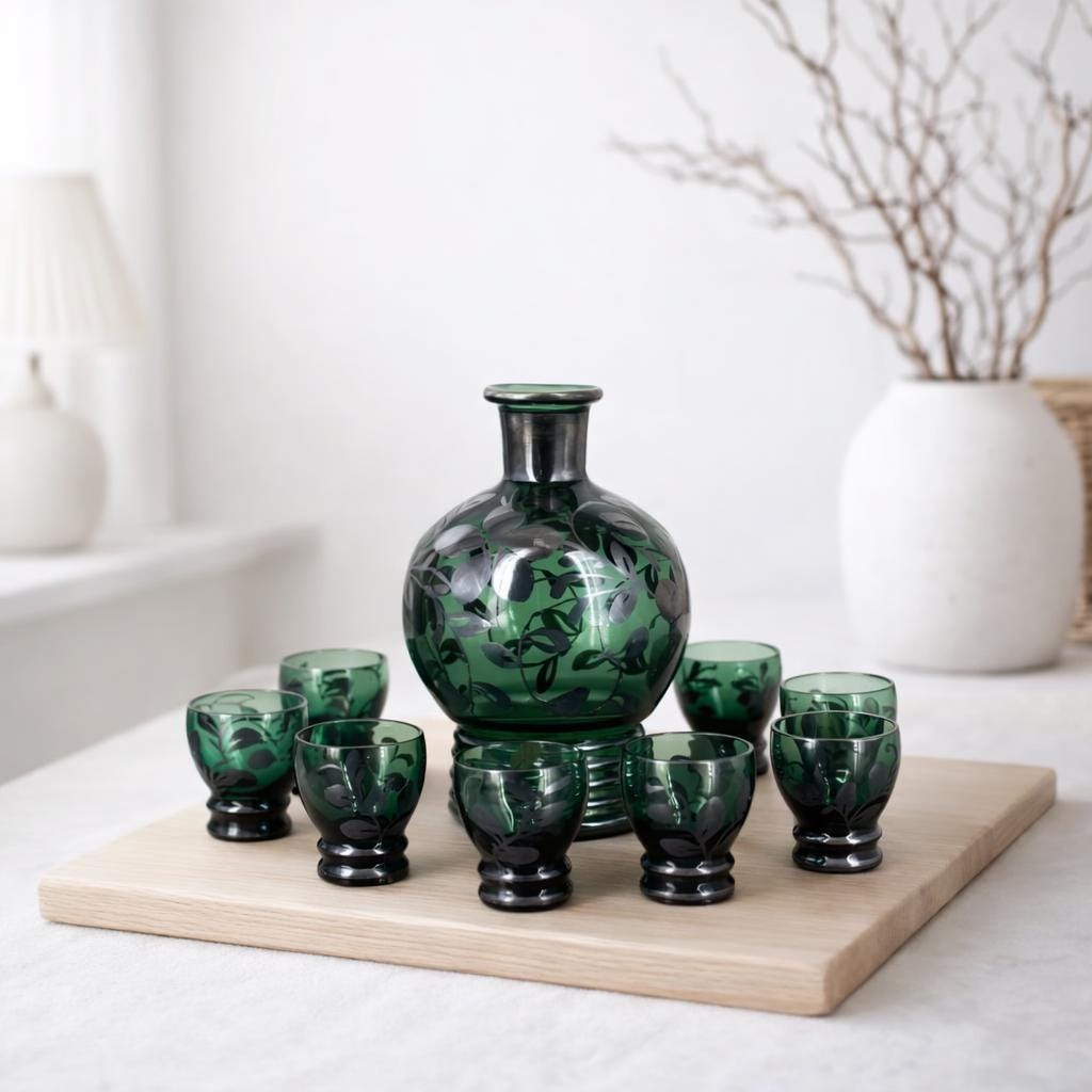 Murano vintage decanter set - Etsy 日本