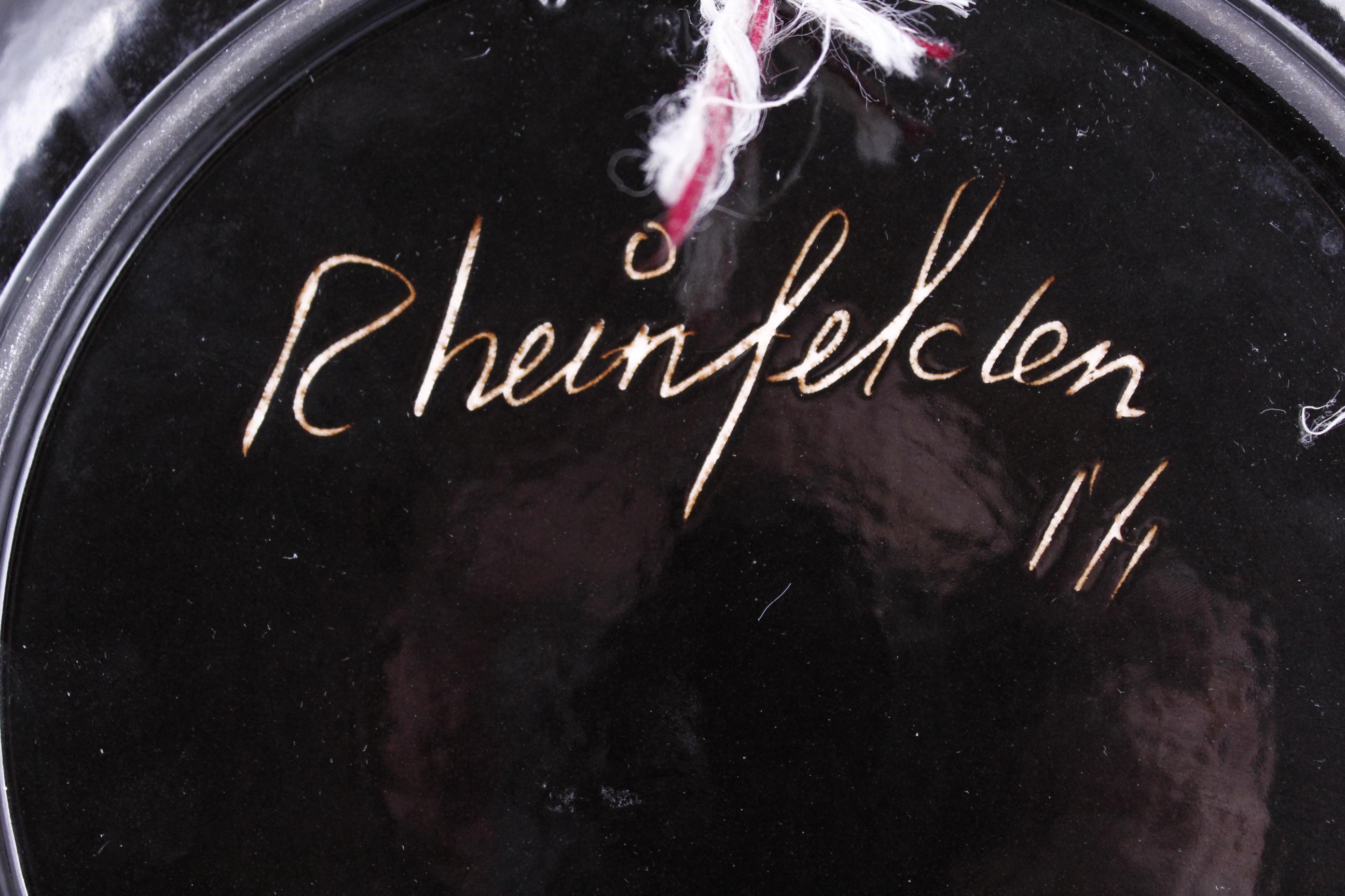 ヴィンテージ ラインフェルデン スイス セラミック プレート – 手描き